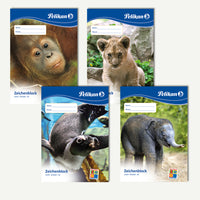 Pelikan Zeichenblock DIN A4, 100 g/qm, 20 Blatt chlorfrei gebleicht, perforiert