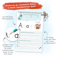 Mein Spurrillenblock Buchstaben