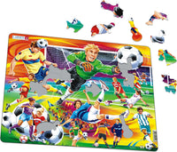 Larsen Puzzle Motiv Fußball Soccer 65-tlg.