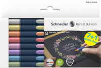 Paint-It 050 Metallic Rollerball 8er-Etui Tintenroller - M