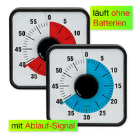 Zeitdauer-Uhr "Automatik" mit blauer Scheibe, magnetisch, 19x19 cm