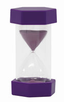 Sanduhr XL 12 cm hoch, 6,5 cm ø, 20 Minuten, lila