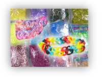 Rainbow Loom Starterset mit Metallnadel Inh. 600 Bands + kleiner Webrahmen + dt. Anleitung