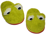 Hausschuh / Pantoffel - Frosch - grün, für Mädchen und Jungen