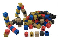 100 Steckwürfel 5-farbig 2,0 cm aus RE-Wood®