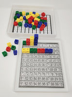 DICK-System Mathebox/Multibox - 100 Steckwürfel verschiedene Farben