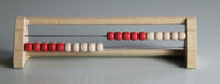 20'er Rechenrahmen, Abakus, student`s abacus, ReWood® , 24,5 x 4,5 x 6 cm