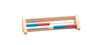 20'er Rechenrahmen, Abakus, student`s abacus, ReWood® , 24,5 x 4,5 x 6 cm