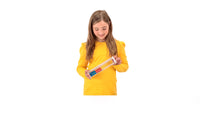 20'er Rechenrahmen, Abakus, student`s abacus, ReWood® , 24,5 x 4,5 x 6 cm