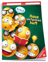 Hausaufgabenheft Smile School, 96 Seiten, A5 mit farbigen Wochentagen