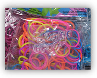 Rainbow Loom Starterset mit Metallnadel Inh. 600 Bands + kleiner Webrahmen + dt. Anleitung