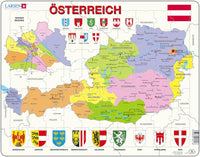 Larsen Puzzle Österreich Wiener Bezirke 70-tlg.