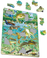 Larsen Puzzle Heimische Tiere im Gewässer 50-tlg.