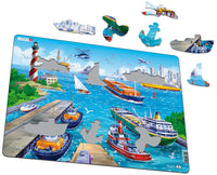 Larsen Puzzle Motiv Hafen Harbour 35-tlg.