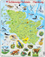 Larsen Schleswig-Holstein / Hamburg (physisch) (mit Tiermotiven am Rand) 53-tlg.