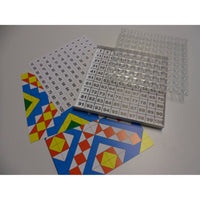 Hundertertafel, passend zu den Steckwürfeln von Dick-System Grundplatte