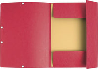 EXACOMPTA Eckspannermappe, DIN A4, aus Karton, rot