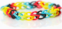 Rainbow Loom Starterset mit Metallnadel Inh. 600 Bands + kleiner Webrahmen + dt. Anleitung