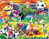 Larsen Puzzle Motiv Fußball Soccer 65 tlg.