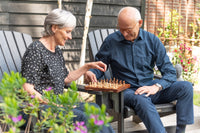 Schachspiel magnetisch/ faltbar, 13x25 cm, Akazienholz