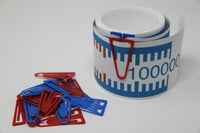 Zahlenstrahl - Rechenband 10 m Zahlenskala 1-100.000 in Dose mit Zubehör