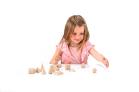 Geometriekörpersatz, 14 Stück aus RE-Wood®, im Karton