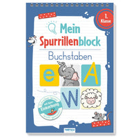 Mein Spurrillenblock Buchstaben