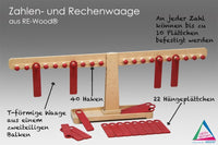 Zahlen- und Rechenwaage aus RE-Wood®