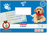 herlitz Schulheft A5 quer Lineatur 0, mit verstärkter Grundlinie, 16 Blatt