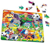Larsen Puzzle Motiv Fußball Soccer 65 tlg.