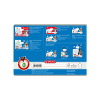 herlitz Schulheft A5 quer Lineatur 0, mit verstärkter Grundlinie, 16 Blatt