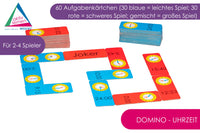 Domino - Uhrzeit, 60 Kärtchen, verpackt im Karton