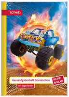 Roth - Hausaufgabenheft Grundschule Klipp & Klar DIN A5 Monstertruck