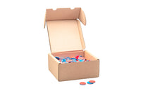 400 Wendeplättchen rot/blau aus RE-Plastic® im Polybeutel