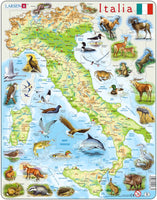 Larsen Puzzle Italia mit Tiermotiven 65-tlg.