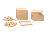 Dienes Grundsortiment Würfel 121 teilig Re-Wood®