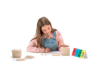 Dienes Grundsortiment Würfel 121 teilig Re-Wood®