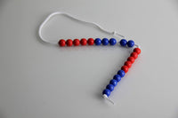 Rechenkette 20er Zahlenraum rot/blau 10 mm aus RE-Plastic®