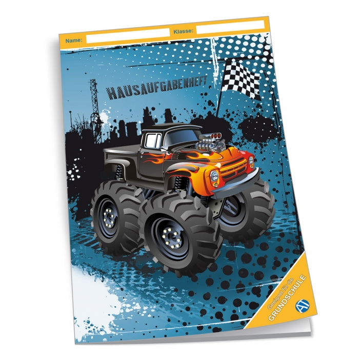 Trötsch Hausaufgabenheft Monster-Truck, A5, 96 Seiten