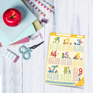 Hausaufgabenheft Grundschule 1x1