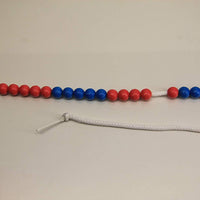 Rechenkette 20er Zahlenraum rot/blau 10 mm aus RE-Plastic®