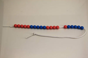 Rechenkette 20er Zahlenraum rot/blau 10 mm aus RE-Plastic®