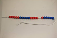 Rechenkette 20er Zahlenraum rot/blau 10 mm aus RE-Plastic®
