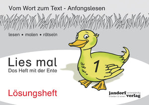 Lies mal 1 - Das Heft mit der Ente: Lösungsheft Broschiert]