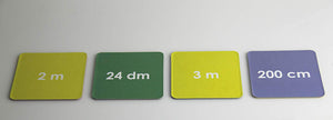 Mathespiel Längeneinheiten aus RE-Wood®
