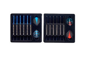 Longfield Dart-Set 12 Dartpfeile (21-23 g) und Zubehör