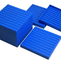 10 Blaue Hunderterplatten aus RE-Plastic°