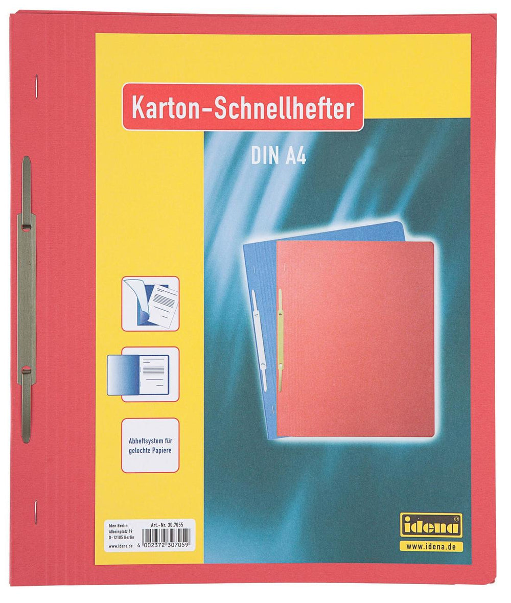 Idena Karton-Schnellhefter, DIN A4, rot