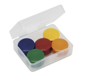Set Haft-Magnete 27 mm ø in Box, 10-tlg.