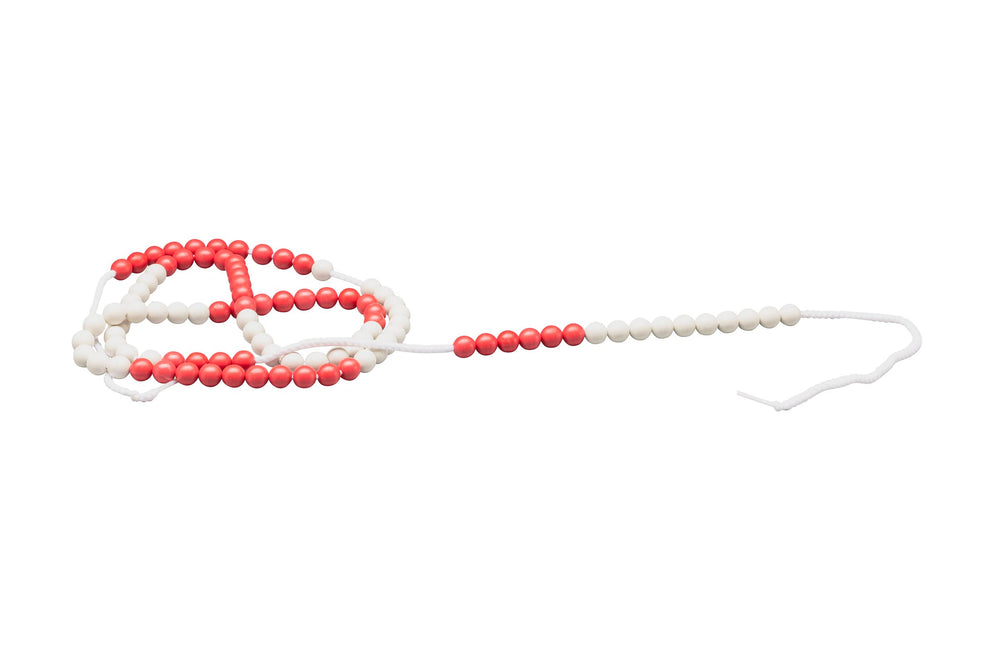 Rechenkette 100er Zahlenraum rot/weiß aus RE-Plastic°